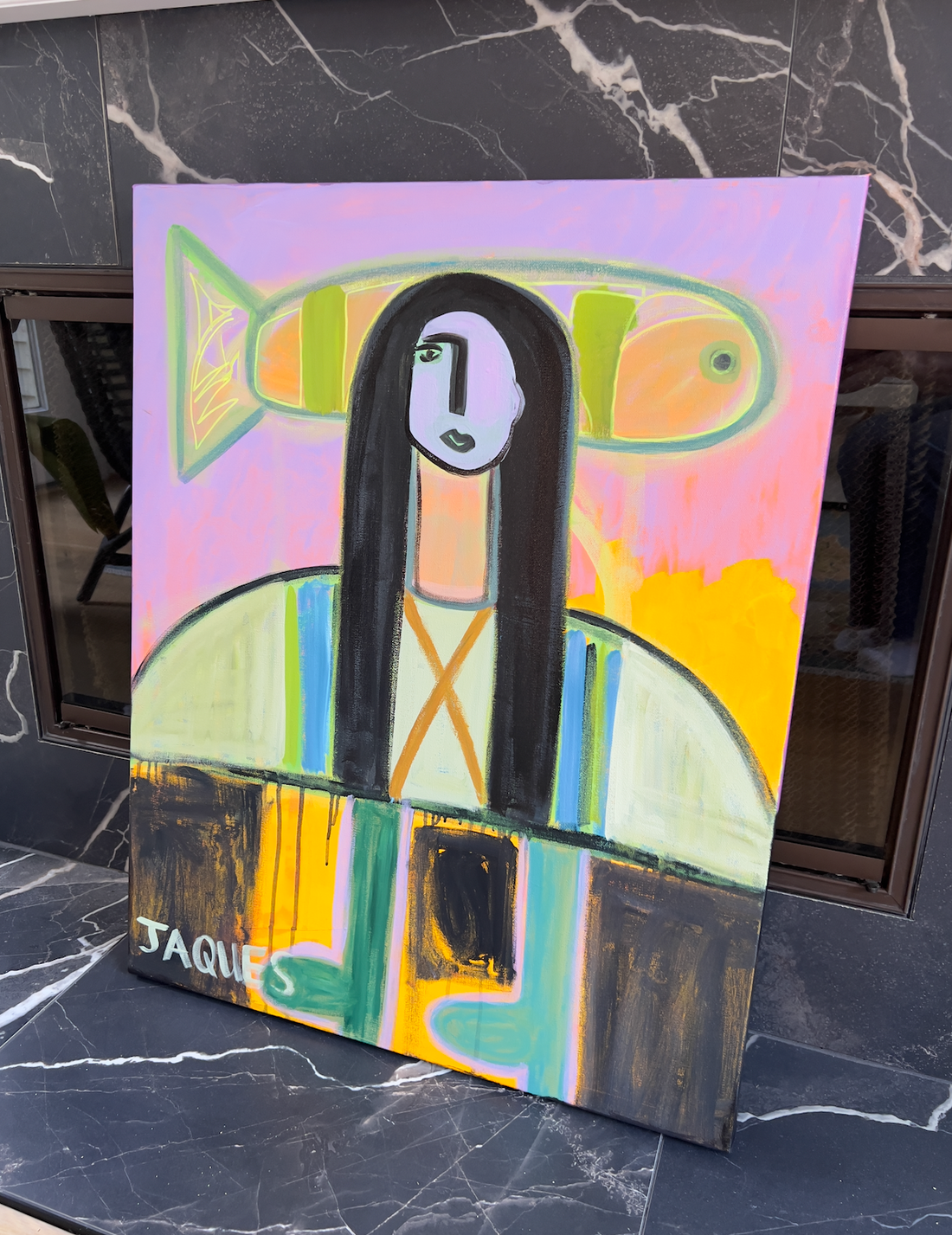 Henrietta and her Headfish 24x30