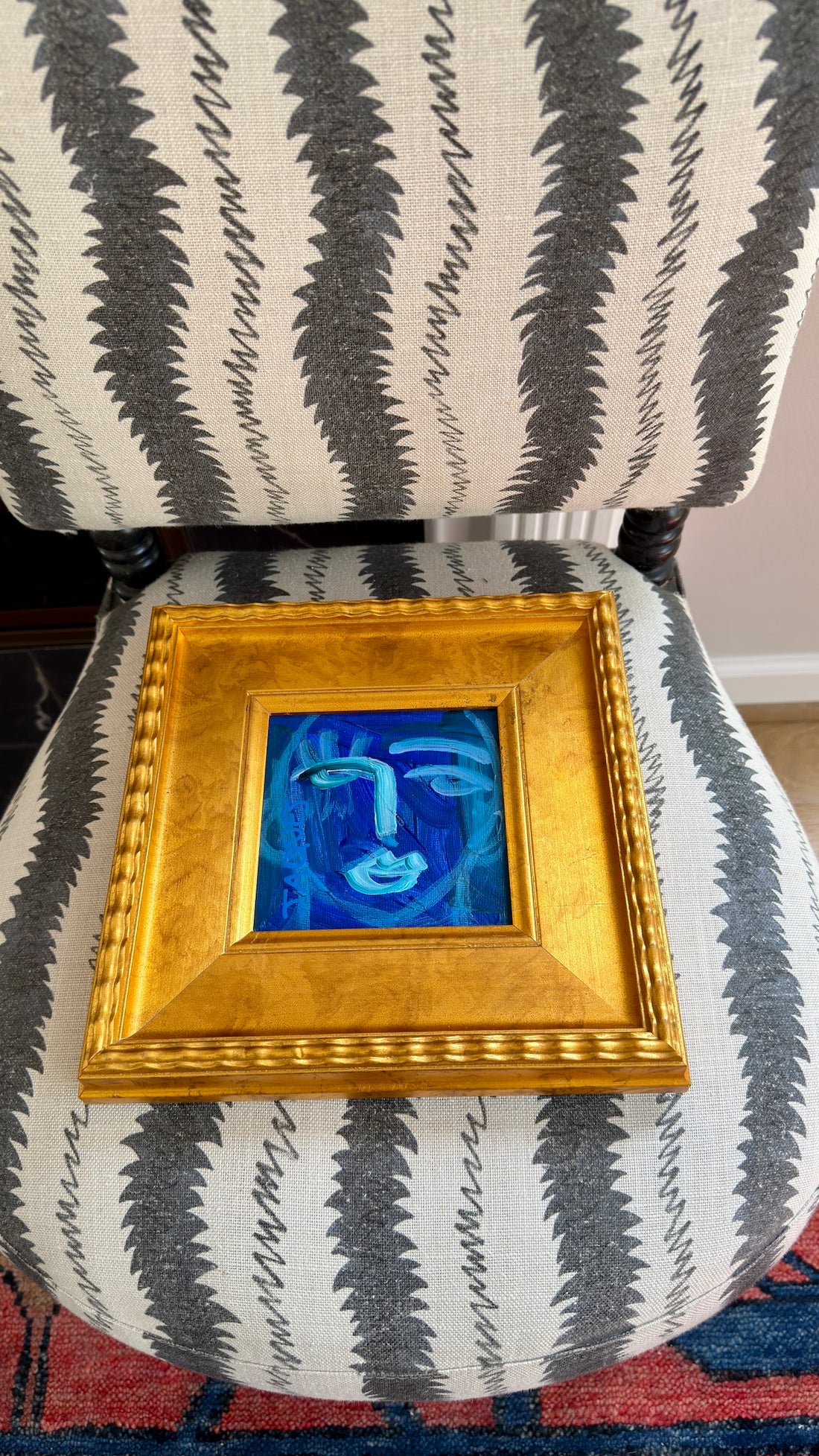 Blue Man 9.5x9.5 (Framed)