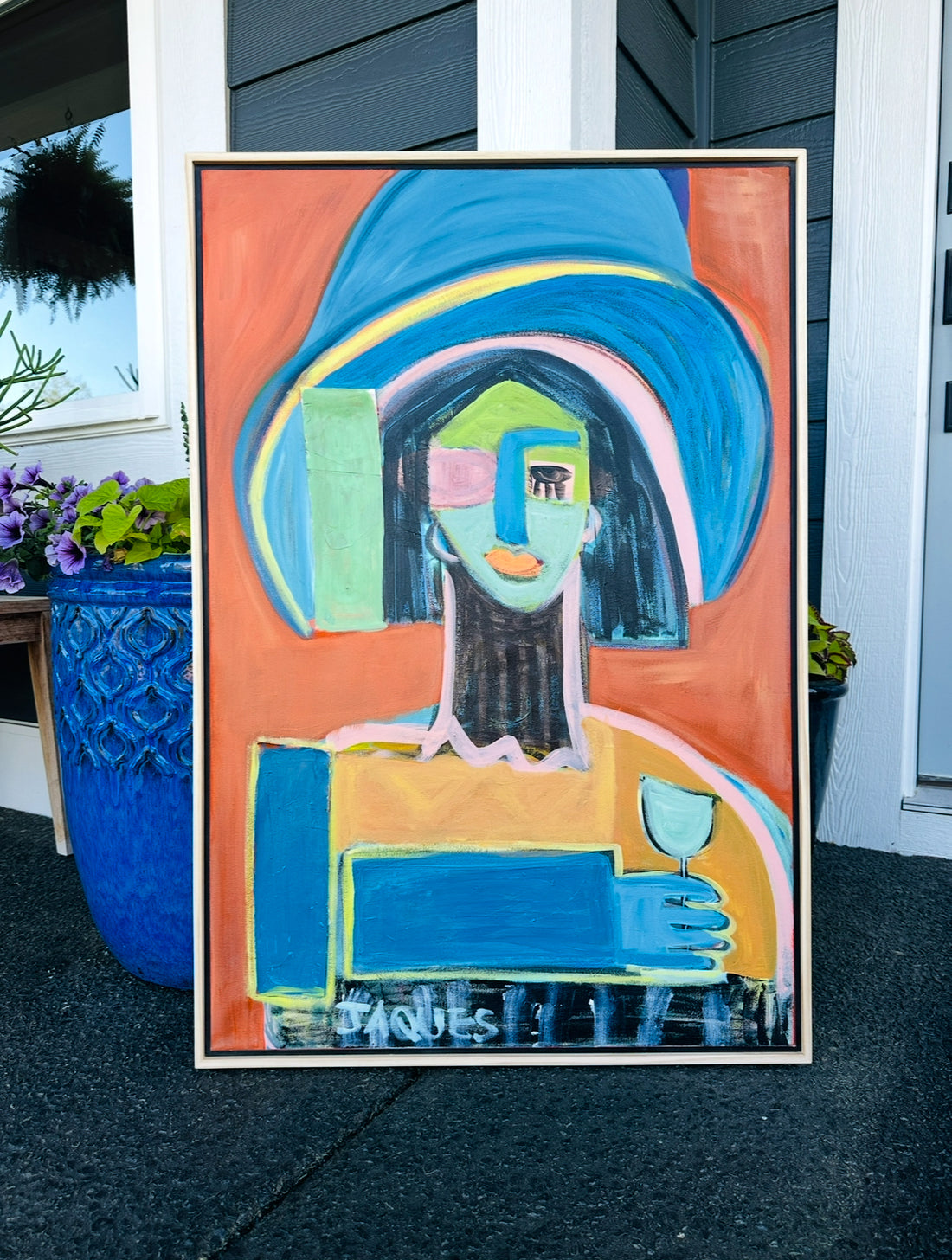 Waiting for the sailors 24x36