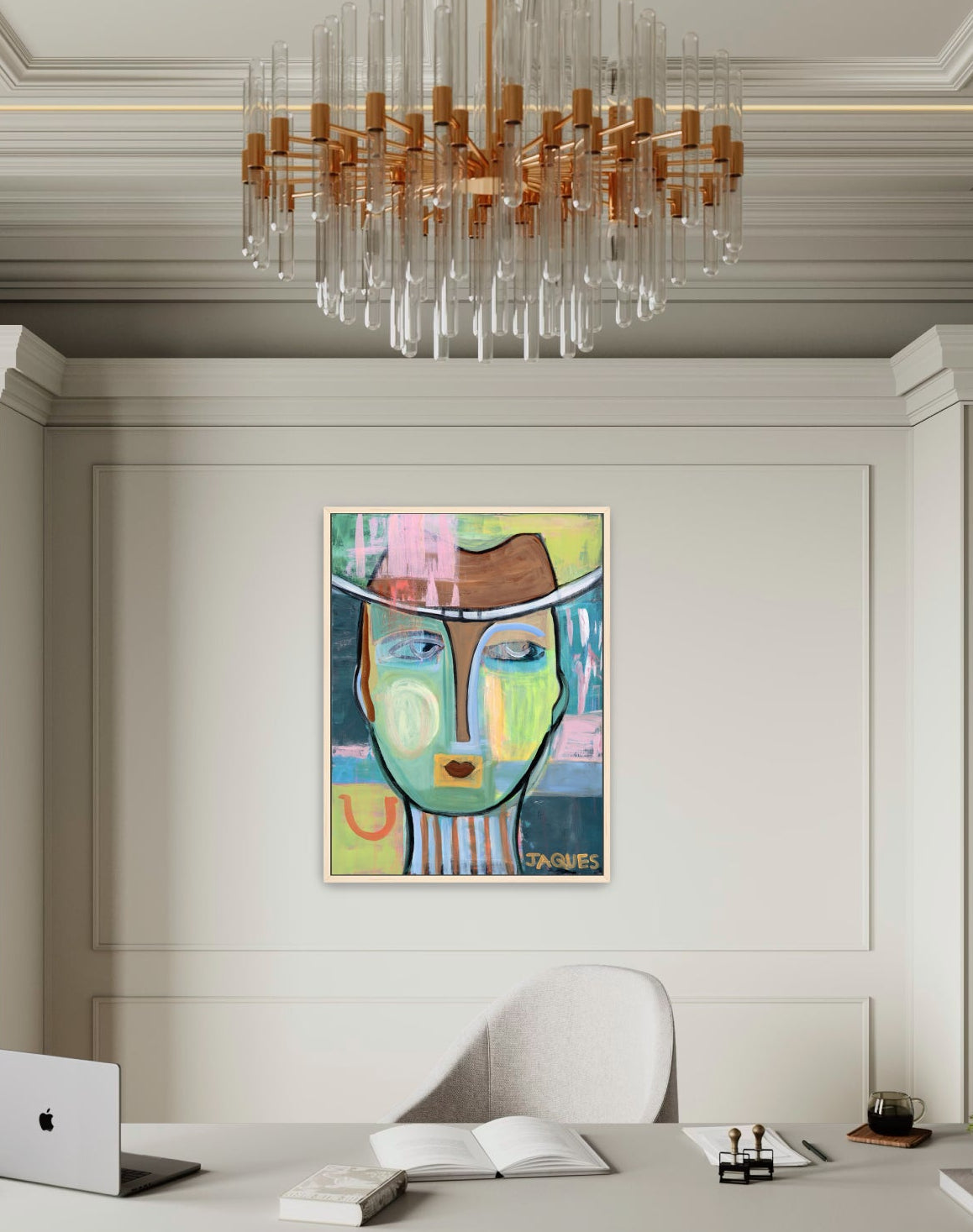 Wyoming - Framed Canvas Print