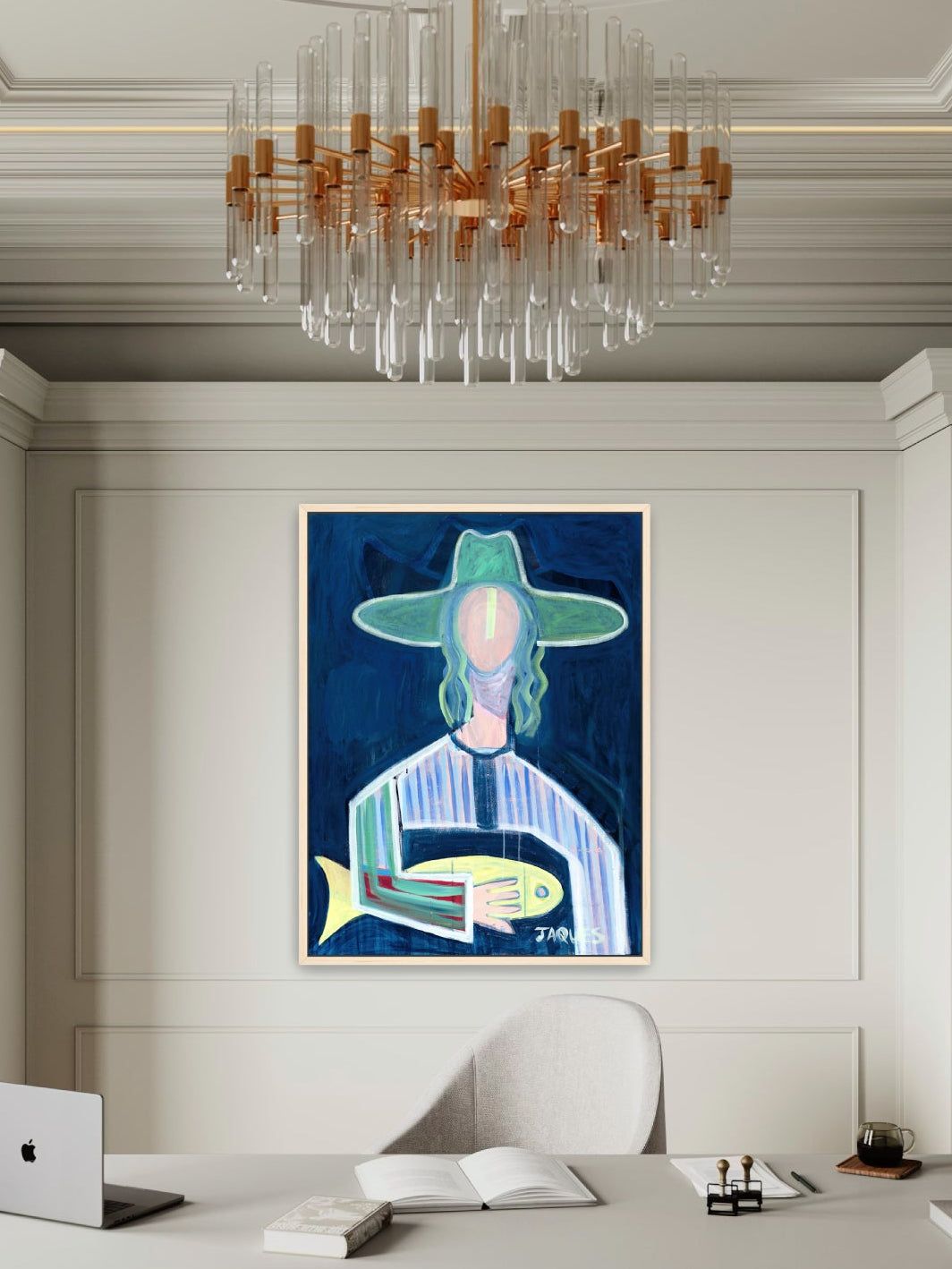 Morgan and Marlin - Framed Canvas Print