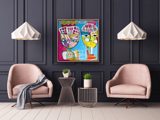 Lucy and Ethel 36x36SoldAleea Jaques