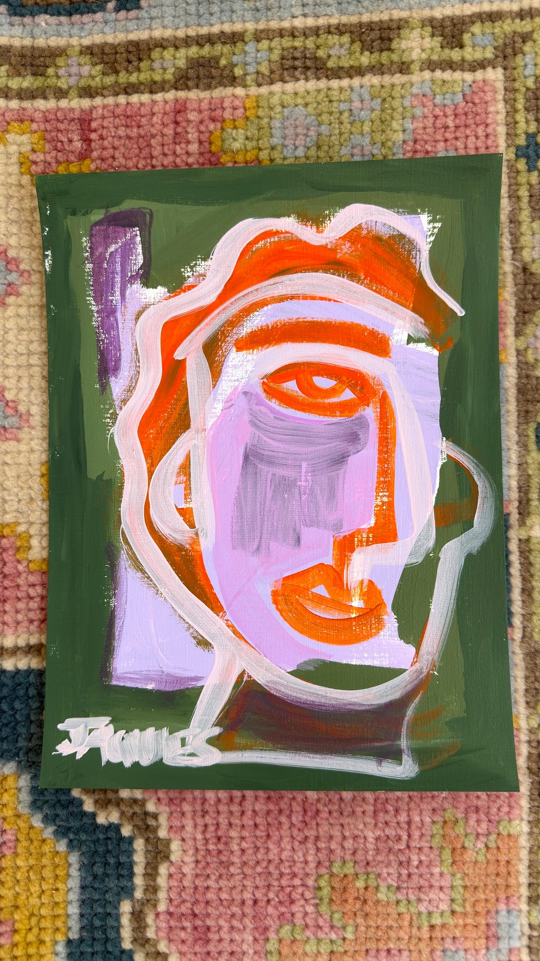 The One with the Fiery Orange Hair 9x12