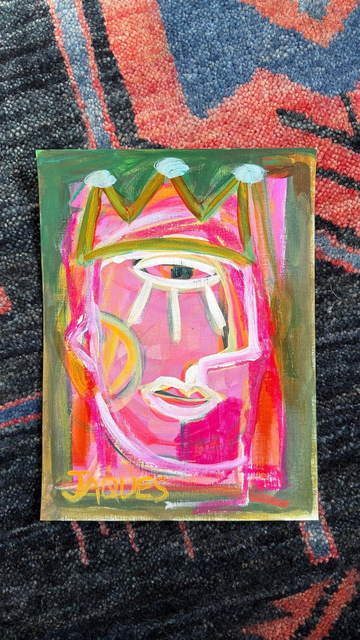 The One With The Handsome Profile 9x12