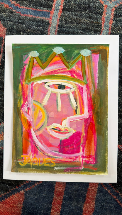 The One With The Handsome Profile 9x12