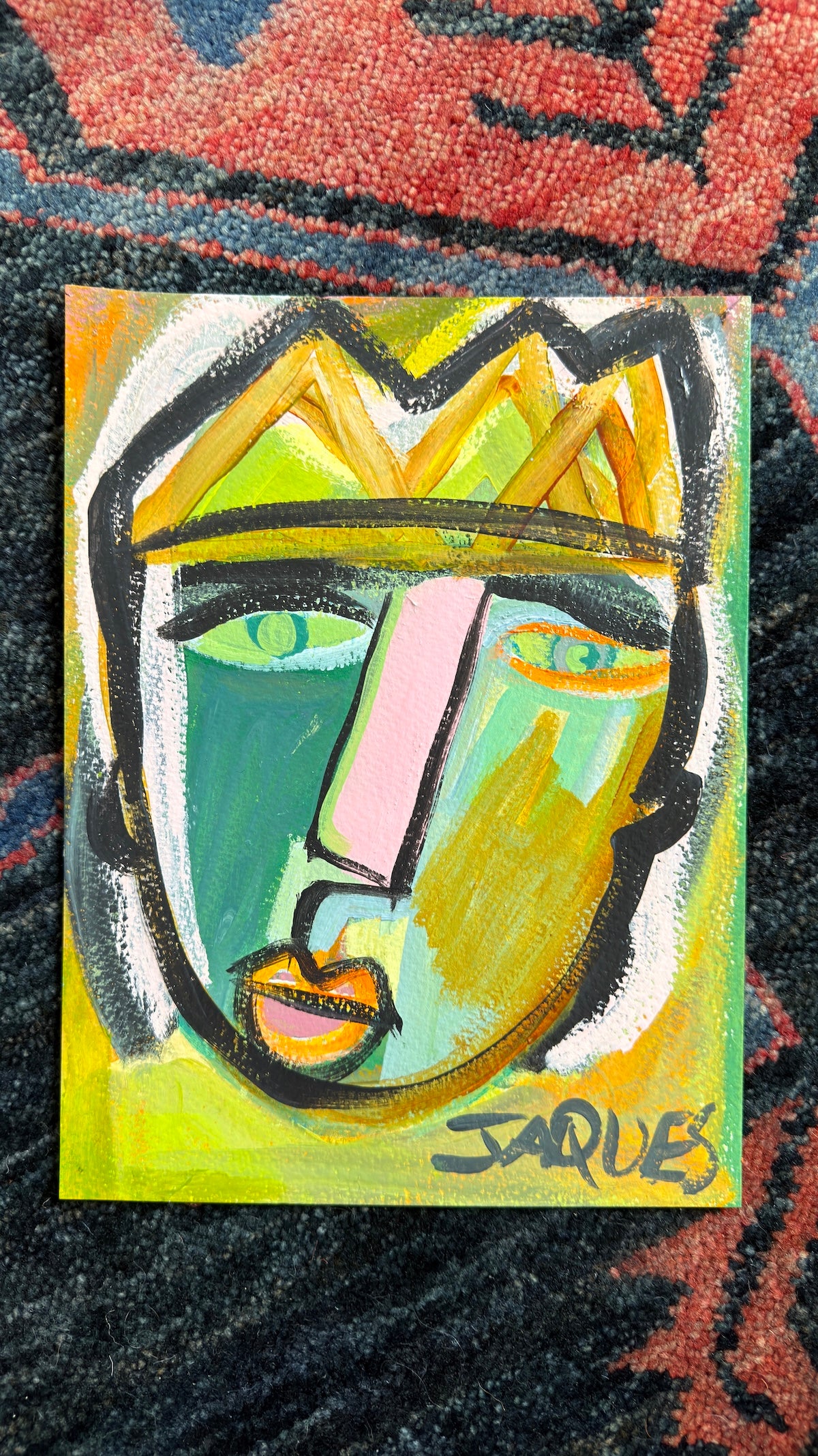 The One With The Golden Crown 9x12