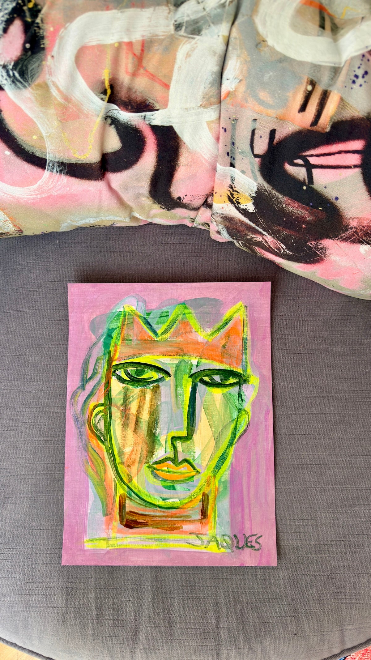 The One With The Jungle Face 9x12