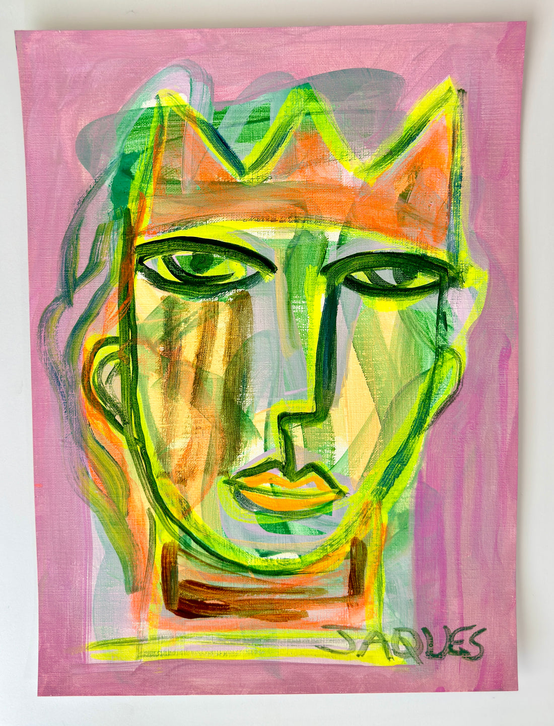 The One With The Jungle Face 9x12