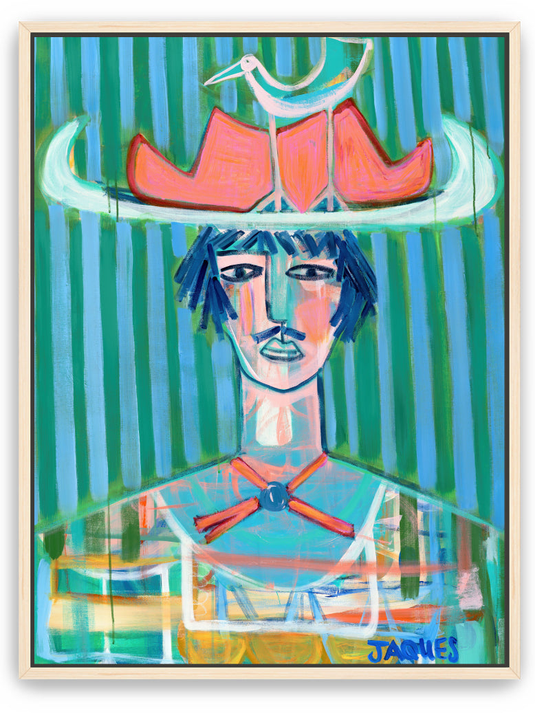 Johnny - Framed Canvas Print
