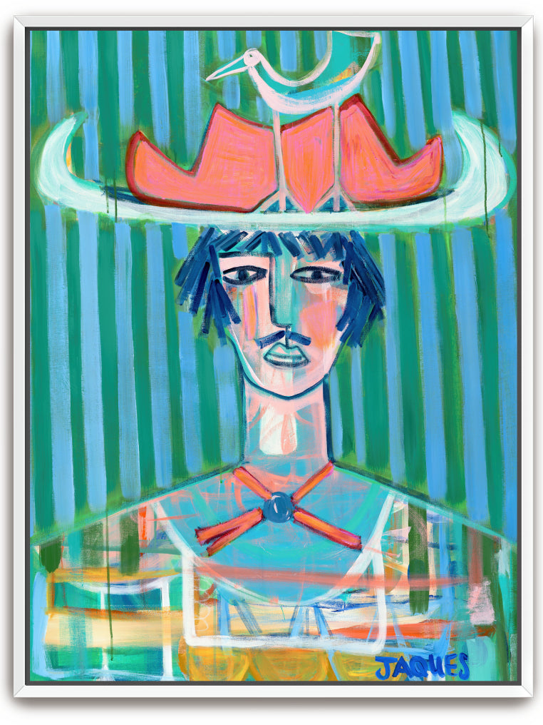 Johnny - Framed Canvas Print