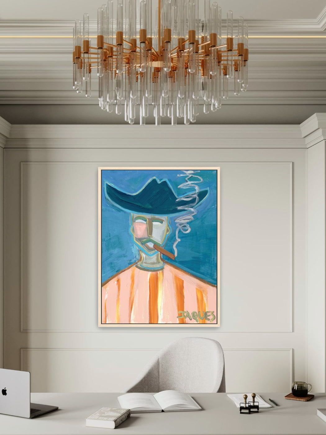 Badass Charlie - Framed Canvas Print