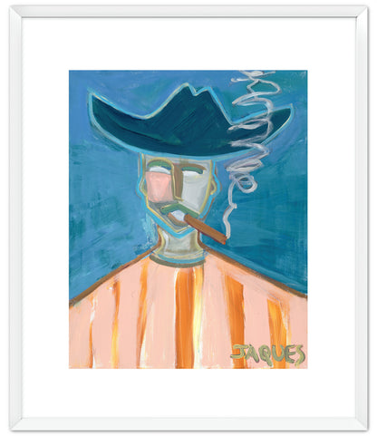Badass Charlie (Framed Paper Print)