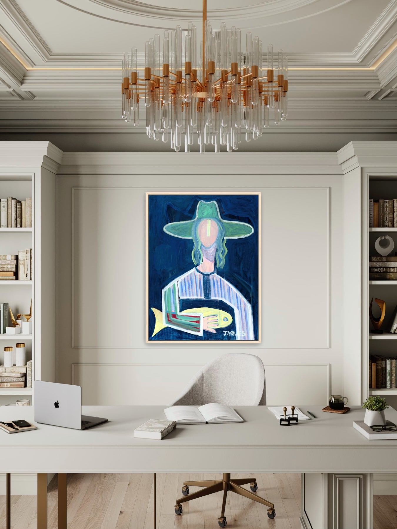 Morgan and Marlin - Framed Canvas Print