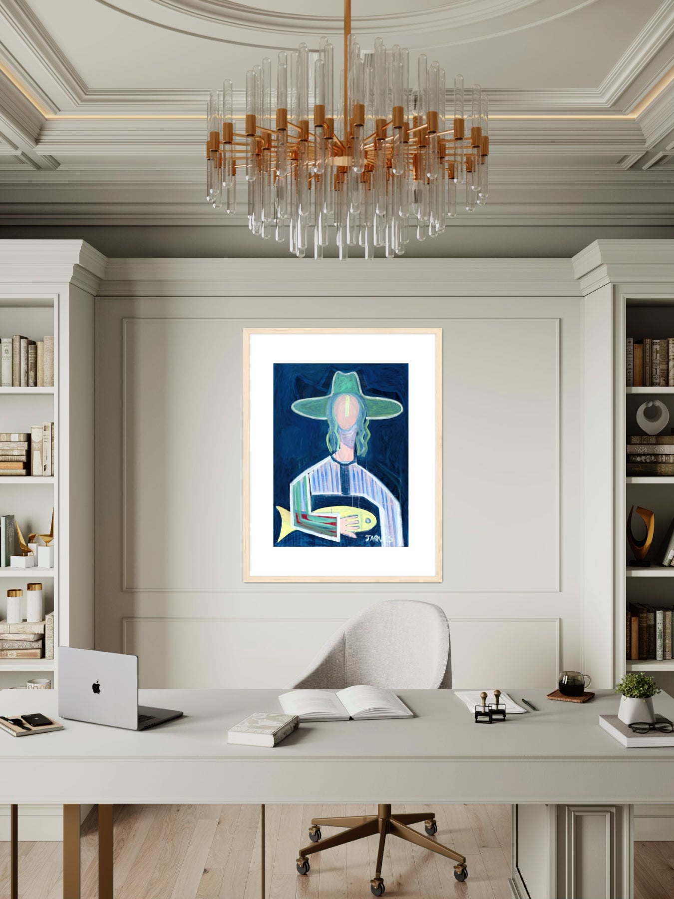 Morgan and Marlin (Framed Paper Print)