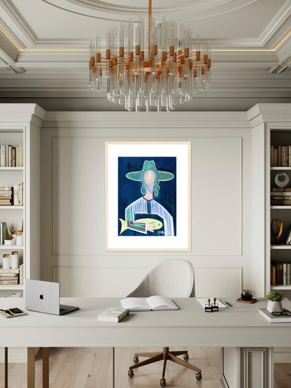 Morgan and Marlin - Framed Paper Print