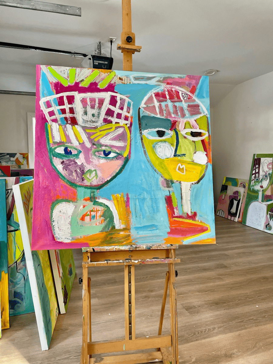 Lucy and Ethel 36x36SoldAleea Jaques